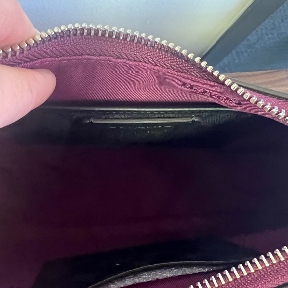 COACH Hobo Crossbody in Crossgrain, Deep Plum - Picture 9 of 9